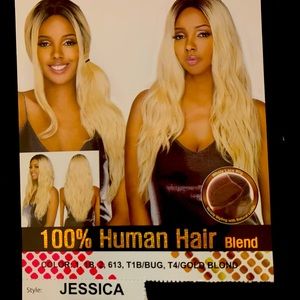 Amy Aviance #2 Dark Brown
Whole Lace Human Hair Blend Wig